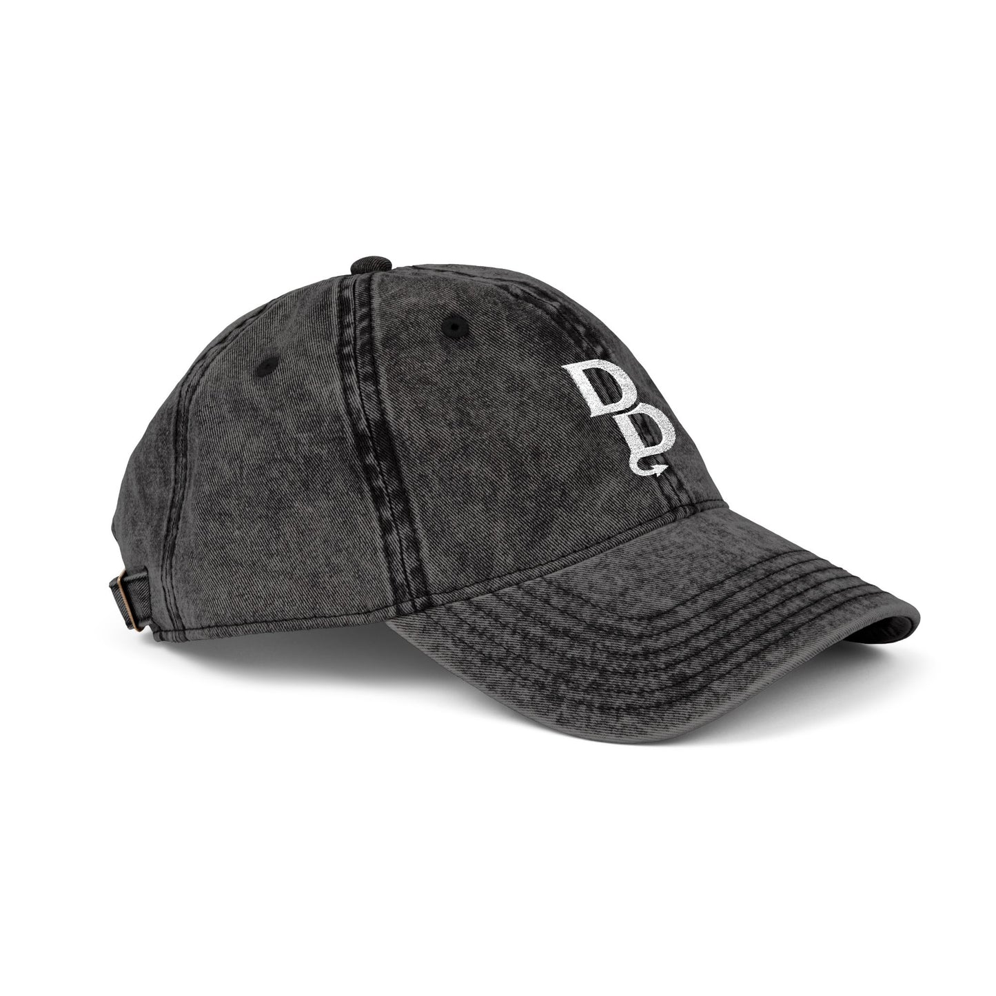 The Dragon’s Den Vintage Dad Hat — Embroidered Stacked D Logo